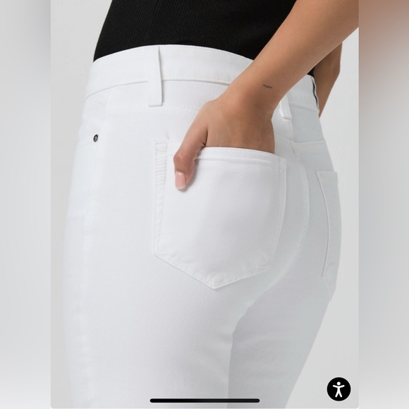 PAIGE White Flare Wide Leg Denim - Picture 5 of 13